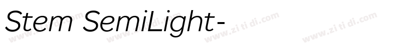 Stem SemiLight字体转换